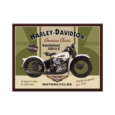 Harley Davidson Knucklehead 1936 Magnes na Lodówkę